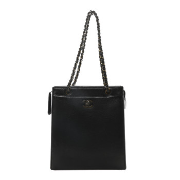 CHANEL Caviar Shoulder Bag Black