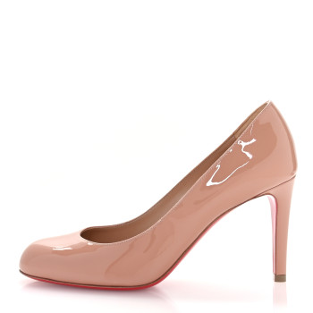 CHRISTIAN LOUBOUTIN Patent Pumppie 85 Pumps 38 Blush