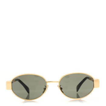 CELINE Metal Triomphe 01 Sunglasses CL40235U Gold Green