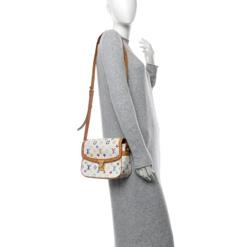 LOUIS VUITTON Monogram Multicolor Sologne White