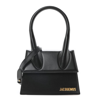 JACQUEMUS Smooth Calfskin Le Chiquito Moyen Black
