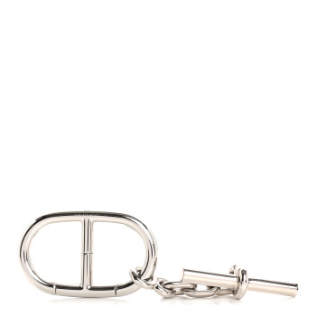 HERMES Palladium Chaine d'Ancre Key Ring
