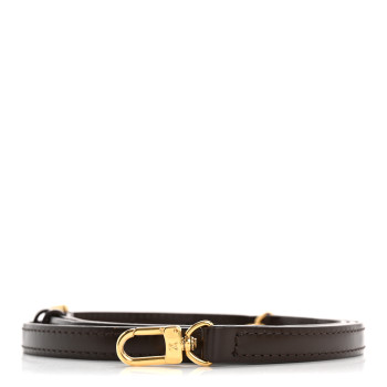 LOUIS VUITTON Calfskin 12mm Adjustable Shoulder Strap Brown