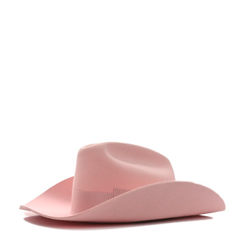 GUCCI Felt Wide Brim Hat S Pink