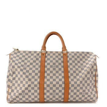 LOUIS VUITTON Damier Azur Keepall 50