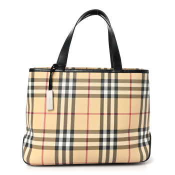 BURBERRY House Check Tote Black