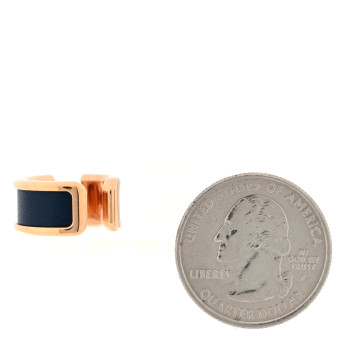 HERMES Box Olympe Ear Cuff PM Bleu de Prusse
