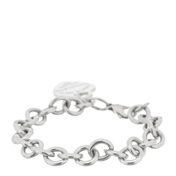TIFFANY Sterling Silver Return to Tiffany Heart Tag Charm Bracelet