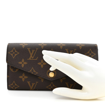 LOUIS VUITTON Monogram Sarah Wallet NM Coquelicot