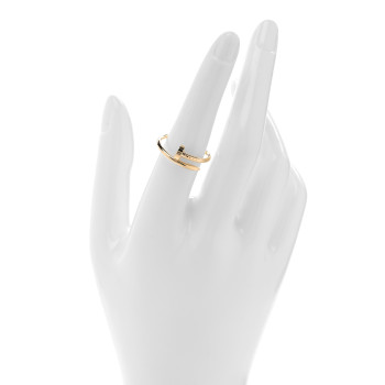 CARTIER 18K Yellow Gold Small Juste Un Clou Ring 55 7.25