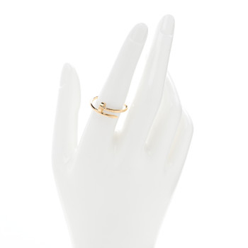 CARTIER 18K Yellow Gold Small Juste Un Clou Ring 57 8