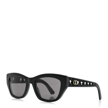 CHRISTIAN DIOR Acetate Nylon Cannage Square VeryDior S2I Sunglasses Black
