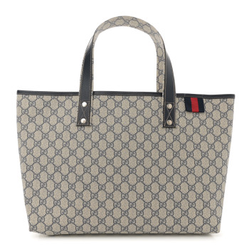 GUCCI GG Plus Monogram Medium Signature Web Loop Tote Navy