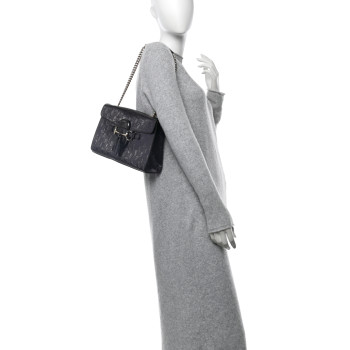 GUCCI Shine Guccissima Medium Emily Chain Shoulder Bag Melanzana