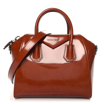 GIVENCHY Shiny Lord Calfskin Small Antigona Tan