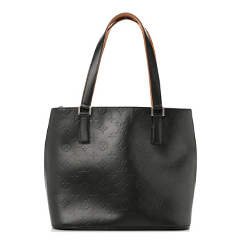 LOUIS VUITTON Mat Monogram Stockton Black
