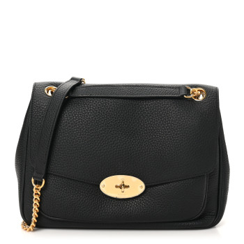 MULBERRY Heavy Grained Calfskin Darley Satchel Black