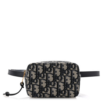 CHRISTIAN DIOR Oblique Belt Pouch Blue