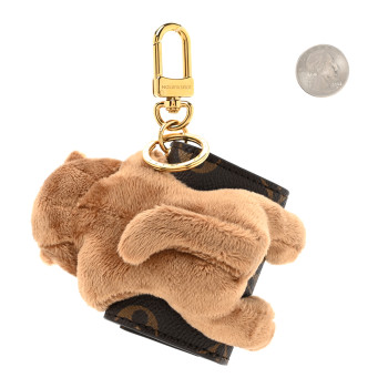 LOUIS VUITTON Monogram Cute Cat Pouch Earphones Case