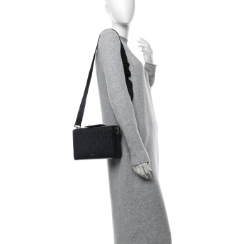 CHRISTIAN DIOR Canvas CD Diamond Lingot 22 Bag Black