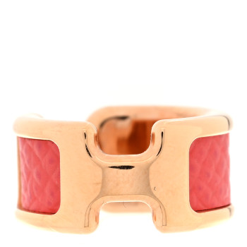 HERMES Epsom Olympe Ear Cuff PM Rose Jaipur