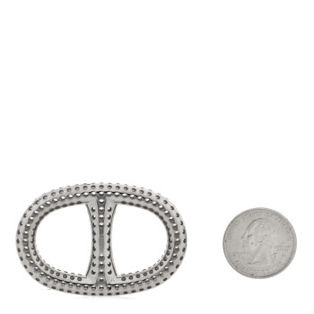 HERMES Palladium Chaine D'Ancre Perforee Scarf Ring