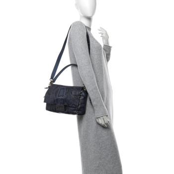 FENDI Snakeskin Medium Mamma Baguette Myrtle
