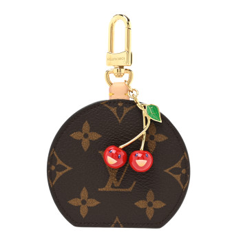 LOUIS VUITTON LV X TM Monogram Cerises Mini Mirror Bag Charm