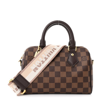 LOUIS VUITTON Damier Ebene Speedy Bandouliere 20