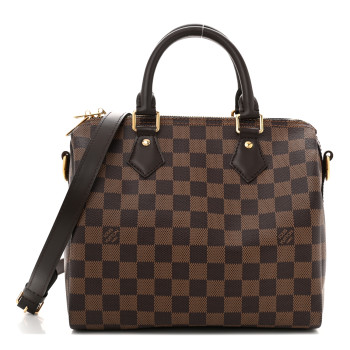 LOUIS VUITTON Damier Ebene Speedy Bandouliere 25