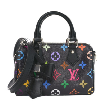 LOUIS VUITTON LV X TM Monogram Multicolor Nano Speedy Black