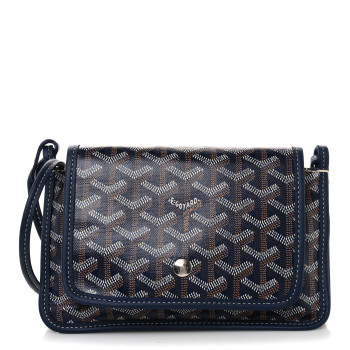 GOYARD Goyardine Plumet Wallet Clutch Navy