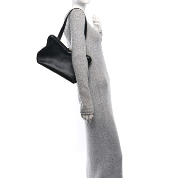 MANSUR GAVRIEL Smooth Calfskin M Frame Bag Black Flamma