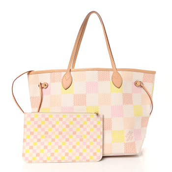 LOUIS VUITTON Damier Giant Neverfull MM Peach