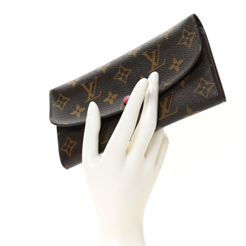 LOUIS VUITTON Monogram Emilie Wallet Fuchsia