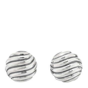 DAVID YURMAN Sterling Silver 14mm Sculpted Cable Stud Earrings