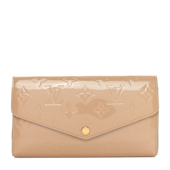 LOUIS VUITTON Vernis Sarah Wallet NM Dune