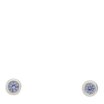 TIFFANY Sterling Silver Aquamarine Color By The Yard Earrings