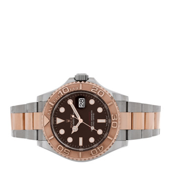 ROLEX Stainless Steel 18K Everose Gold 40mm Yacht-Master Watch Chocolate 126621