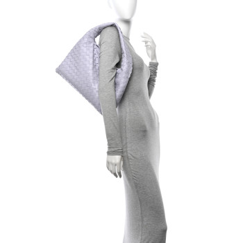 BOTTEGA VENETA Nappa Intrecciato Small Hop Oyster Lilac