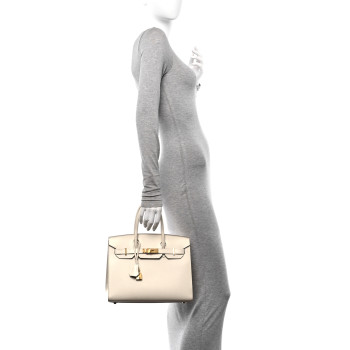 HERMES Epsom Birkin Sellier 30 Craie