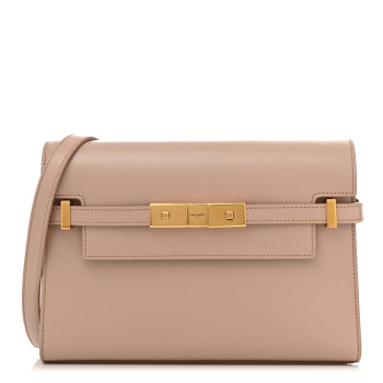 SAINT LAURENT Smooth Calfskin Small Manhattan Shoulder Bag Rosy Sand
