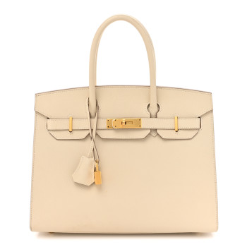 HERMES Epsom Birkin Sellier 30 Craie
