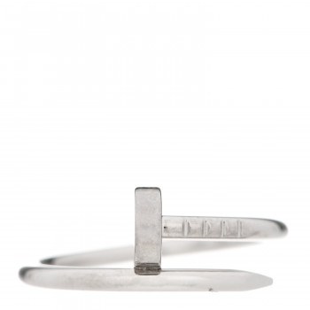CARTIER 18K White Gold Small Juste Un Clou Ring 51 5.75