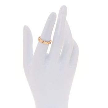 CARTIER 18K Pink Gold Diamond 4mm LOVE Wedding Band Ring 52 6