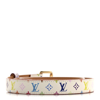 LOUIS VUITTON Monogram Multicolor Belt 80 32 White