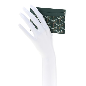 GOYARD Goyardine Saint Sulpice Card Holder Green