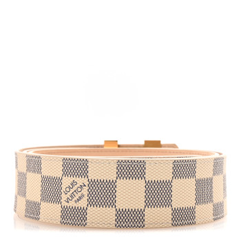 LOUIS VUITTON Damier Azur LV Initiales 100 40 Belt