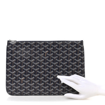 GOYARD Goyardine Senat MM Pocket Navy
