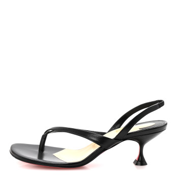 CHRISTIAN LOUBOUTIN Kid Taralita 55 Thong Sandals 36.5 Black